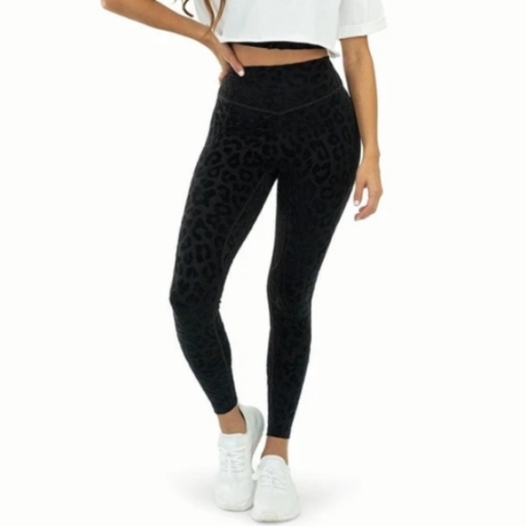 Balance Athletica Pants - balance athletica lux panther flocked leggings